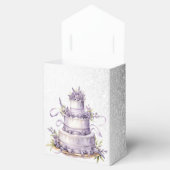 Ballotins Fête de gâteau Lavande Floral Aquarelle Élégante (Ouvert)