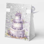 Ballotins Fête de gâteau Lavande Floral Aquarelle Élégante (Arrière)