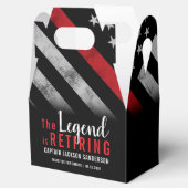 Ballotins Fête de la retraite des pompiers Red Line Flag Fir (Ouvert)