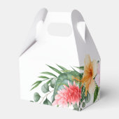 Ballotins Fête de Luau Tropicale Fleur Florale Aquarelle Col (Arrière)