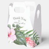 Ballotins Fête de Luau Tropicale Fleur Florale Aquarelle Col (Ouvert)