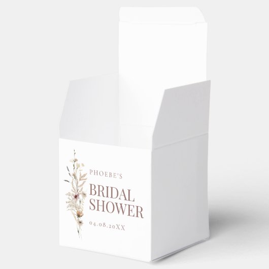 Ballotins Fête de mariage aquarelle de fleurs sauvages Carré (Ouvert)