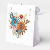 Ballotins Fête de mariage Automne Fleurs Pailletées (Arrière)