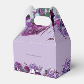 Ballotins Fête de mariage botanique de verdure violette flor (Arrière)