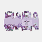 Ballotins Fête de mariage botanique de verdure violette flor (Déplié)