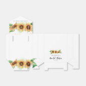 Ballotins Fête de mariage botanique tournesol floral (Déplié)