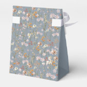 Ballotins Fête de mariage champêtre bohème Dusty Blue en fle (Arrière)