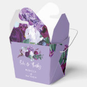 Ballotins Fête de mariage de Merci à fleurs violettes (Ouvert)