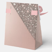 Ballotins Fête de mariage élégante rose doré (Verso)