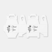 Ballotins Fête de mariage en Merci floral (Déplié)