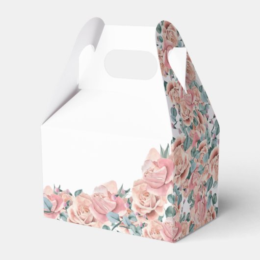 Ballotins Fête de mariage estival à l'aquarelle avec pétale  (Arrière)