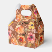 Ballotins Fête de mariage Fleurs d'automne à l'aquarelle (Arrière)