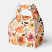 Ballotins Fête de Mariage Fleurs d'Automne Aquarelle (Arrière)