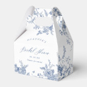 Ballotins Fête de mariage floral bleu quelque chose (Arrière)