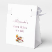 Ballotins Fête de mariage Floral Rose Lilas Caprice Thé (Arrière)