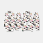 Ballotins Fête de Mariage Florale Rose Violet Pourpre (Déplié)