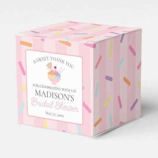 Ballotins Fête de Mariage Glace Crème Scoop Sucrée (Verso)