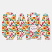 Ballotins Fête de mariage hawaïenne Florale Exotique (Déplié)