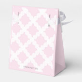 Ballotins Fête de mariage moderne rose gris blanc merci (Arrière)