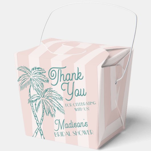 Ballotins Fête de Mariage Pastel de la Palm Spring Rose (Recto)