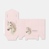 Ballotins Fête de mariage Pastel Rose & Cheval Blanc (Déplié)