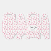 Ballotins Fête de mariage personnalisée Coquette Ruban Rose (Déplié)