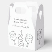 Ballotins Fête de Mariage Pickleball & Prosecco avec Étiquet (Ouvert)