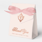 Ballotins Fête de mariage rose Lady Régence dans un blason v (Verso)