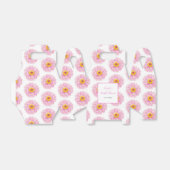 Ballotins Fête de mariage ruban floral rose (Déplié)