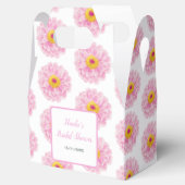 Ballotins Fête de mariage ruban floral rose (Ouvert)