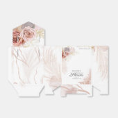 Ballotins Fête de Mariée Herbe de Pampas Terre Cuite Palmier (Déplié)