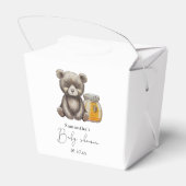 Ballotins Fête de naissance avec un pot de miel et un ours e (Arrière)
