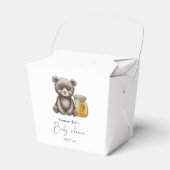 Ballotins Fête de naissance avec un pot de miel et un ours e (Verso)