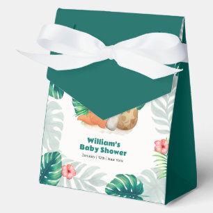 Ballotins Fête de Naissance Bébé Dinosaure Fleur Tropicale É