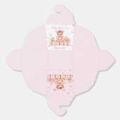 Ballotins Fête de Naissance Bébé Fille avec Blocs (Déplié)