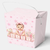 Ballotins Fête de Naissance Bébé Fille avec Blocs (Verso)