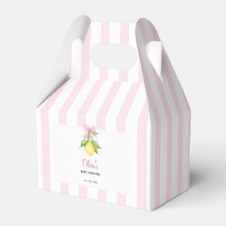 Ballotins Fête de naissance Coquette Lemon Pink Bébé Fille