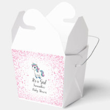 Fête de naissance licorne aquarelle rose mignonne