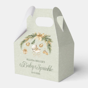 Ballotins Fête de Noël Aquarelle Verdure Bébé Hiver Sprinkle