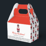 Ballotins Fête de Noël de Nutcracker<br><div class="desc">Une jolie boîte de faveur de Noël. Customisez-le avec votre salutation de vacances et votre nom. Conçu pour vous par Blackberry Boulevard.</div>