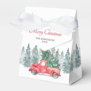 Ballotins Fête de Noël de vacances de camion rouge vintage