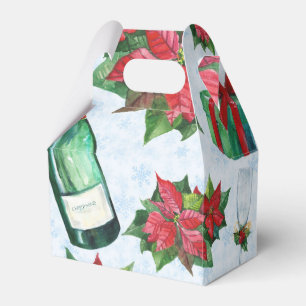 Ballotins Fête de Noël en aquarelle Champagne