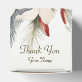 Ballotins Fête de Noël Fleurs Blanches Rouges Élégantes Vaca (Haut)