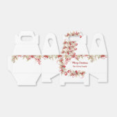 Ballotins Fête de Noël Floral Favoriser Box (Déplié)