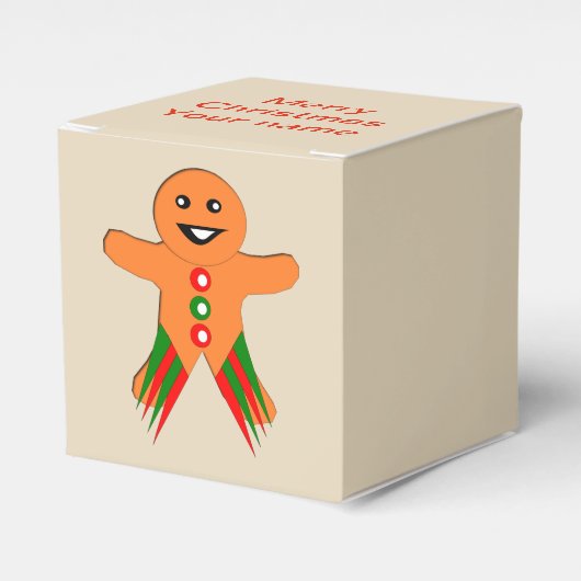 Ballotins Fête de Noël Gingerbread Homme Custom Ballotin (Verso)