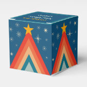 Ballotins Fête de Noël Groovy Rétro Vintage Arbre Bleu (Verso)