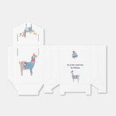 Ballotins Fête de Noël llama sur le thème de la laine (Déplié)