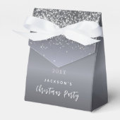 Ballotins Fête de Noël parties scintillant en argent scintil (Verso)