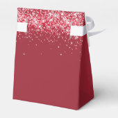 Ballotins Fête de Noël parties scintillant rouge élégant mod (Arrière)