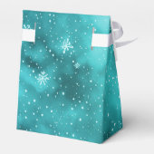 Ballotins Fête de Noël Turquoise bleu moderne (Arrière)